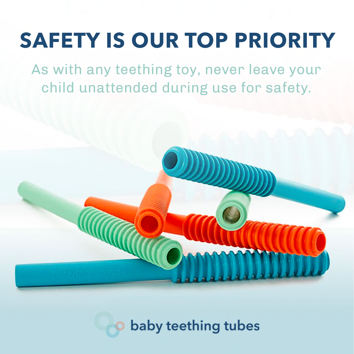 Baby Teething Tubes® - Navy - Baby Teething Tubes