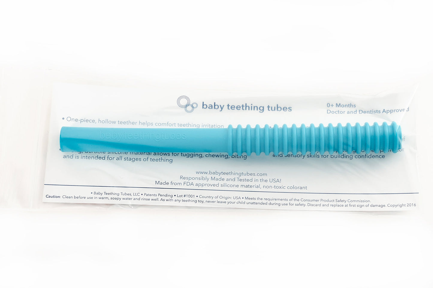 Baby Teething Tubes® - Teal - Baby Teething Tubes