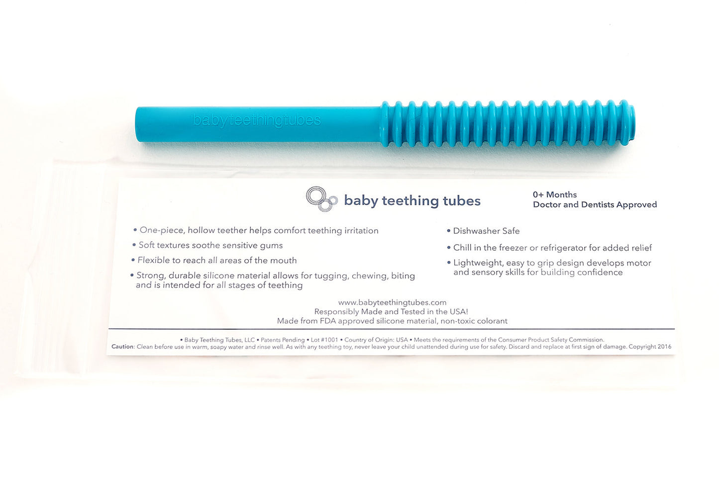 Baby Teething Tubes® - Teal - Baby Teething Tubes